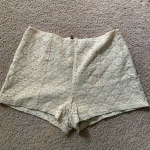 White Lace shorts